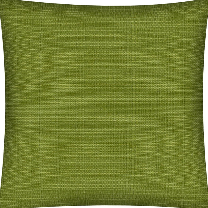 17" X 17" Kiwi Zippered Solid Color Throw Indoor Outdoor Pillow Cover