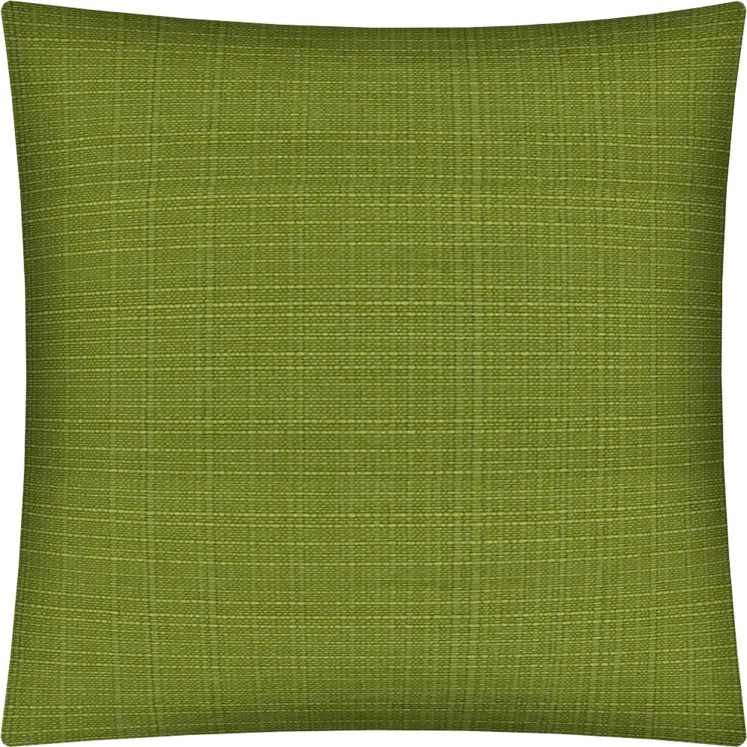 17" X 17" Kiwi Zippered Solid Color Throw Indoor Outdoor Pillow Cover