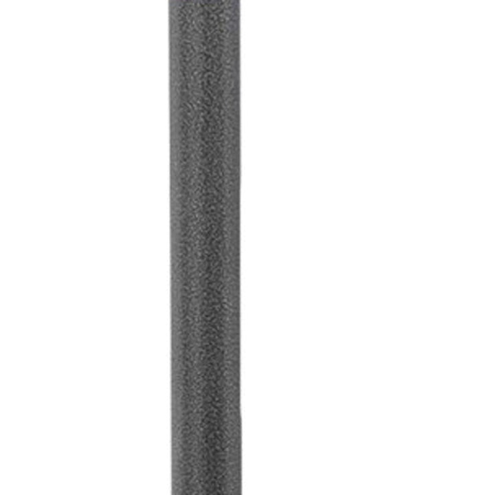 48000 BTU Silver Steel Propane Cylindrical Pole Standing Patio Heater