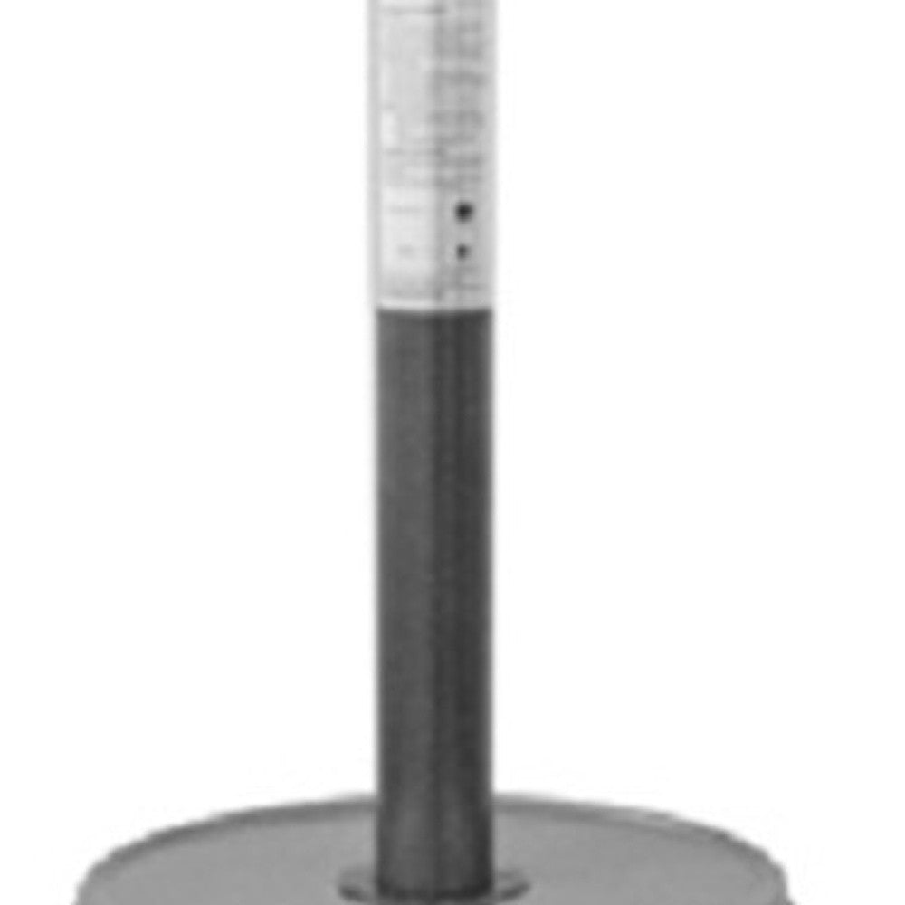 48000 BTU Silver Steel Propane Cylindrical Pole Standing Patio Heater