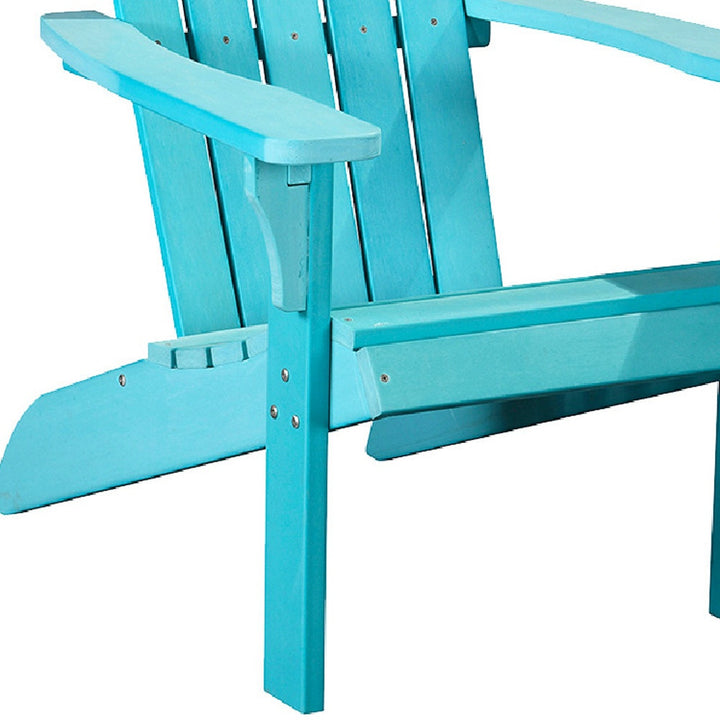 27" Blue Heavy Duty Plastic Adirondack Chair