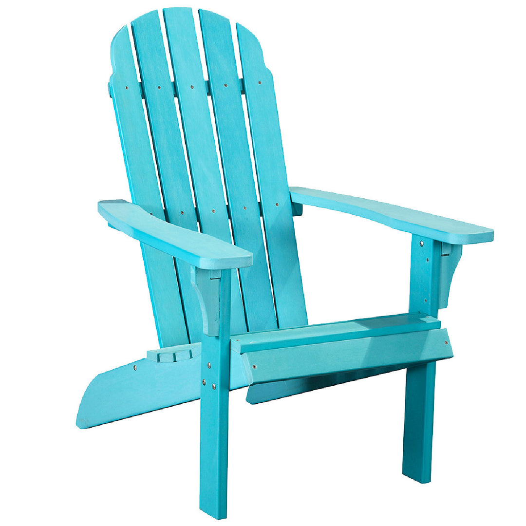 27" Blue Heavy Duty Plastic Adirondack Chair