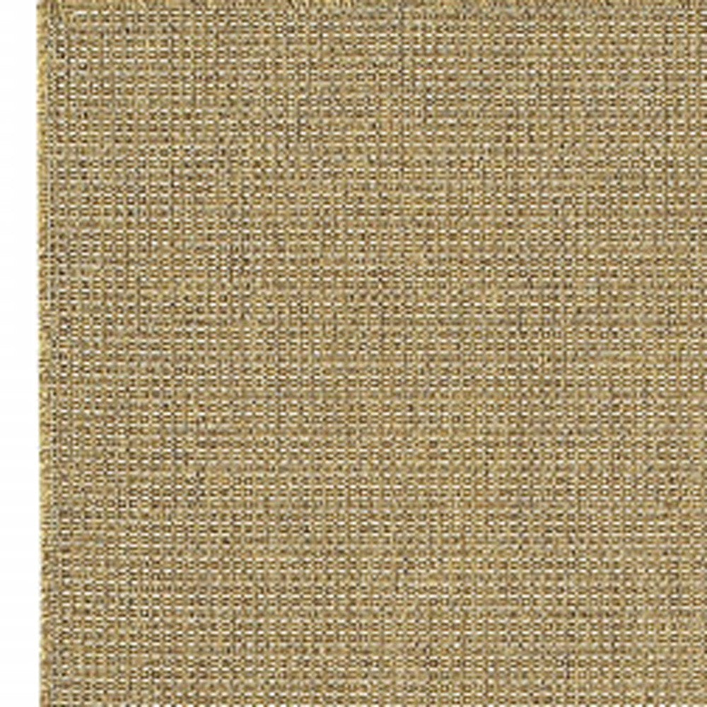 2' X 8' Tan Stain Resistant Indoor Outdoor Area Rug