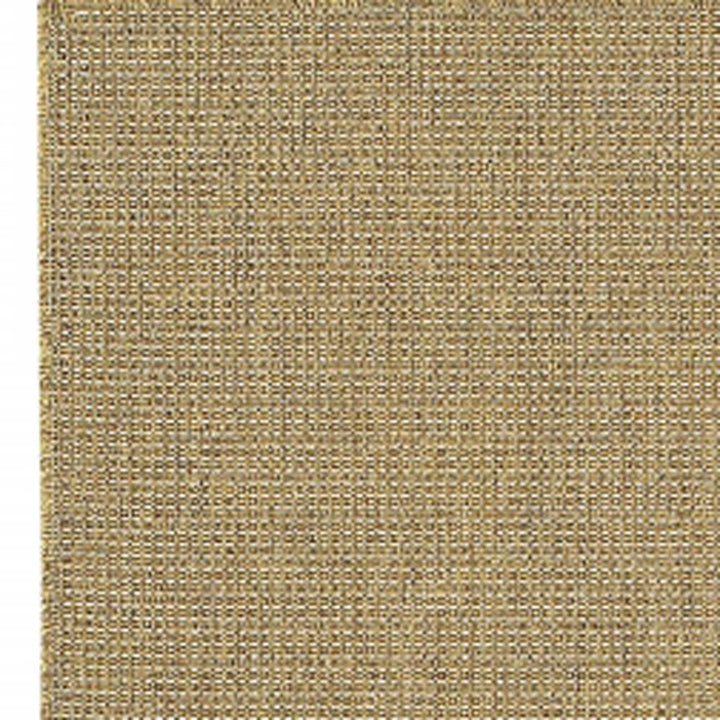 2' X 8' Tan Stain Resistant Indoor Outdoor Area Rug