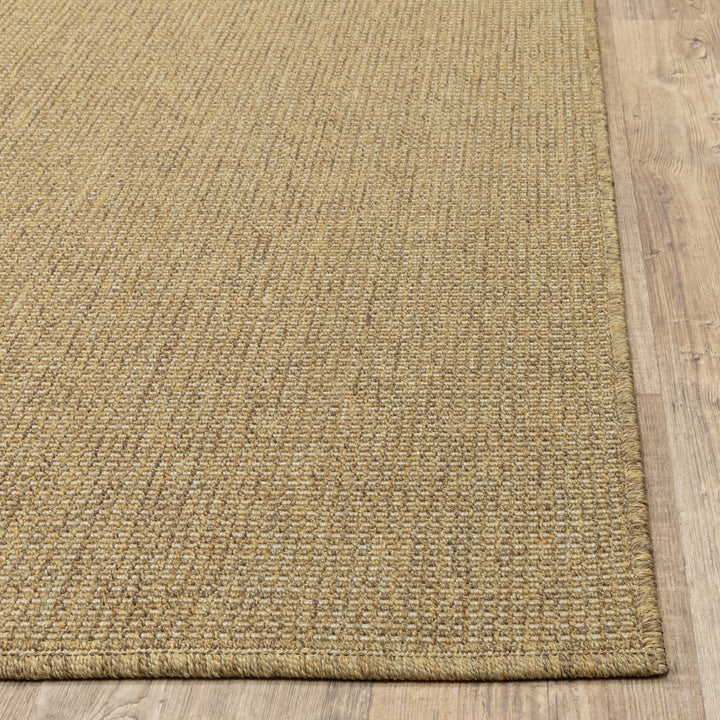 2' X 8' Tan Stain Resistant Indoor Outdoor Area Rug