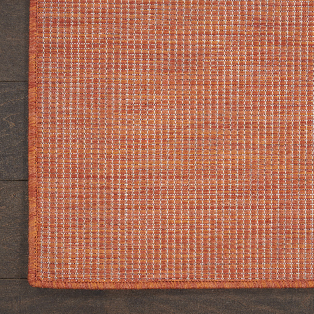 6' X 9' Rust Power Loom Area Rug