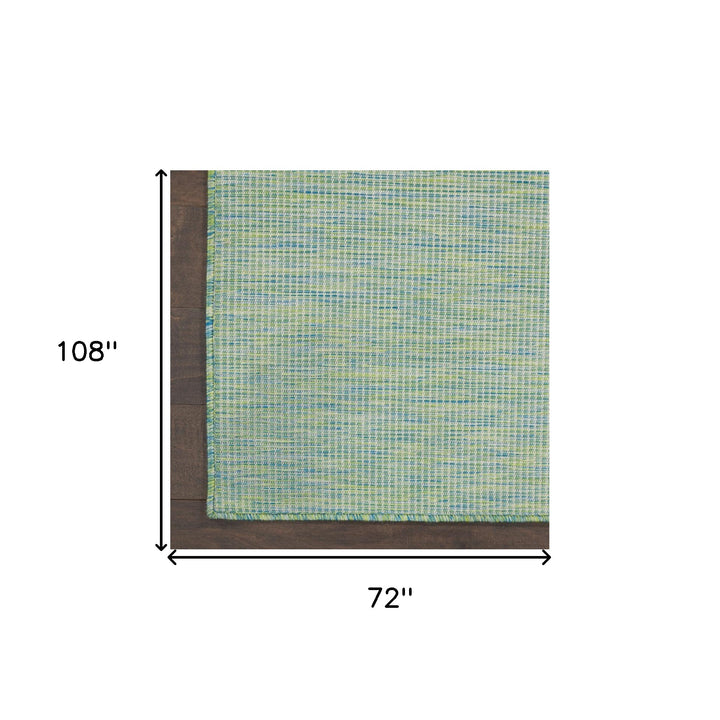 6' X 9' Blue Power Loom Area Rug