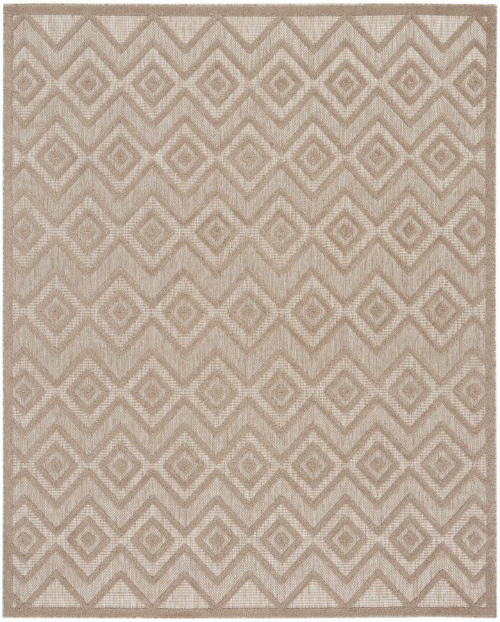 9' x 12' Beige Geometric Flatweave Area Rug