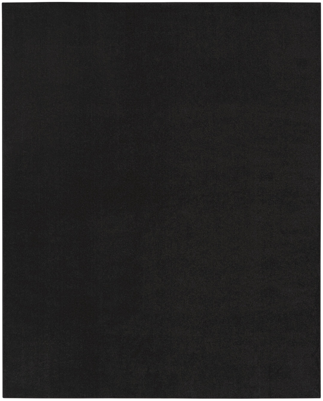 8' X 11' Black Power Loom Area Rug