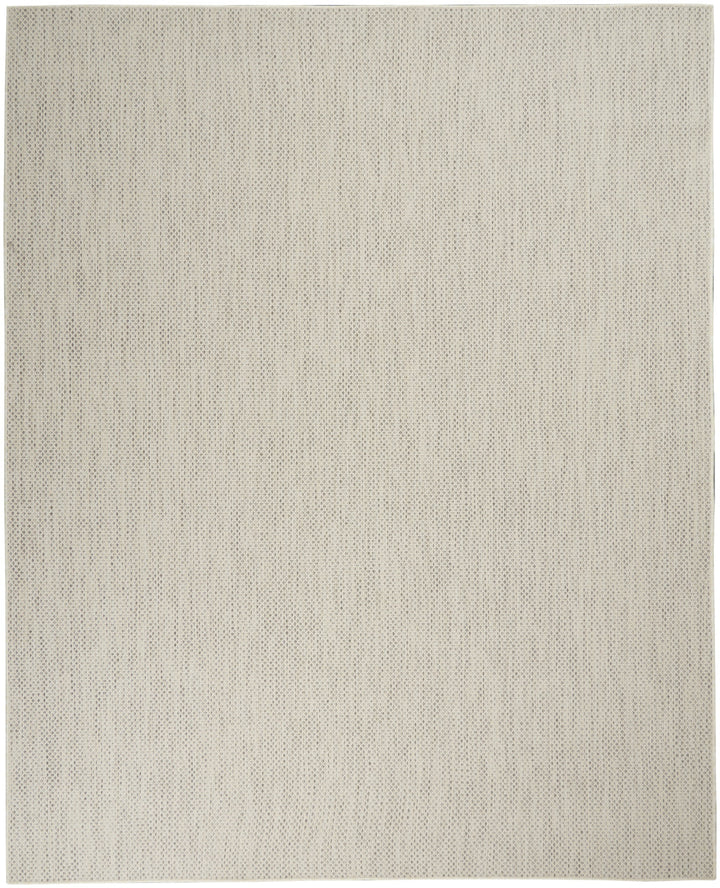 10' x 14' Cream Geometric Power Loom Area Rug