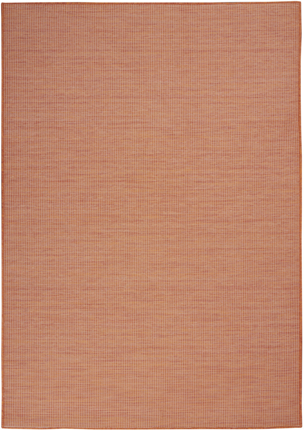 4' X 6' Rust Power Loom Area Rug