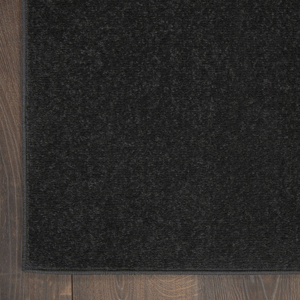 12' X 15' Black Power Loom Area Rug