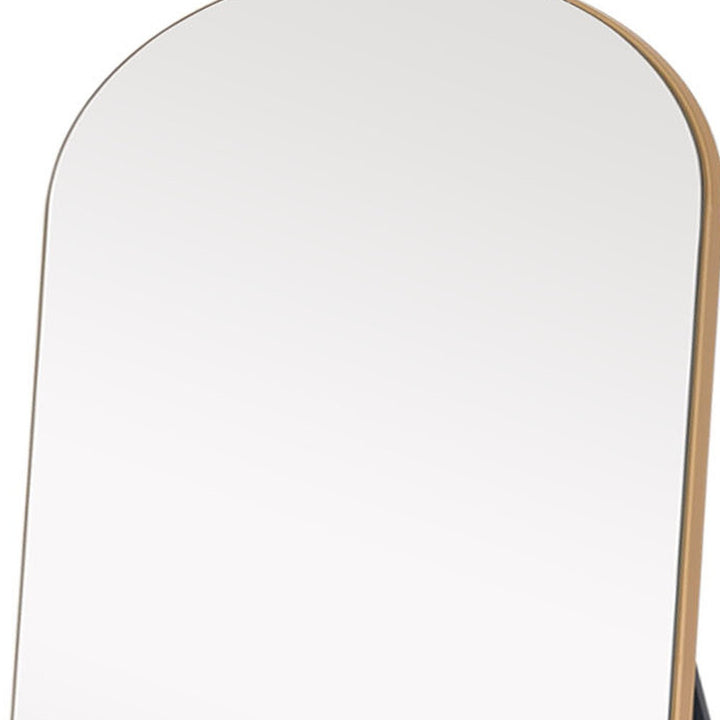 Gold Arched Mirror with Stand