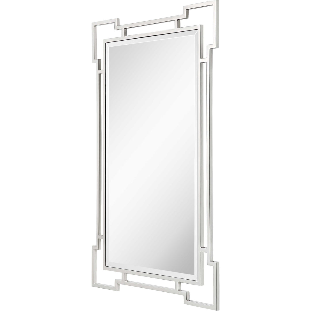 42" Silver Accent Wood Mirror