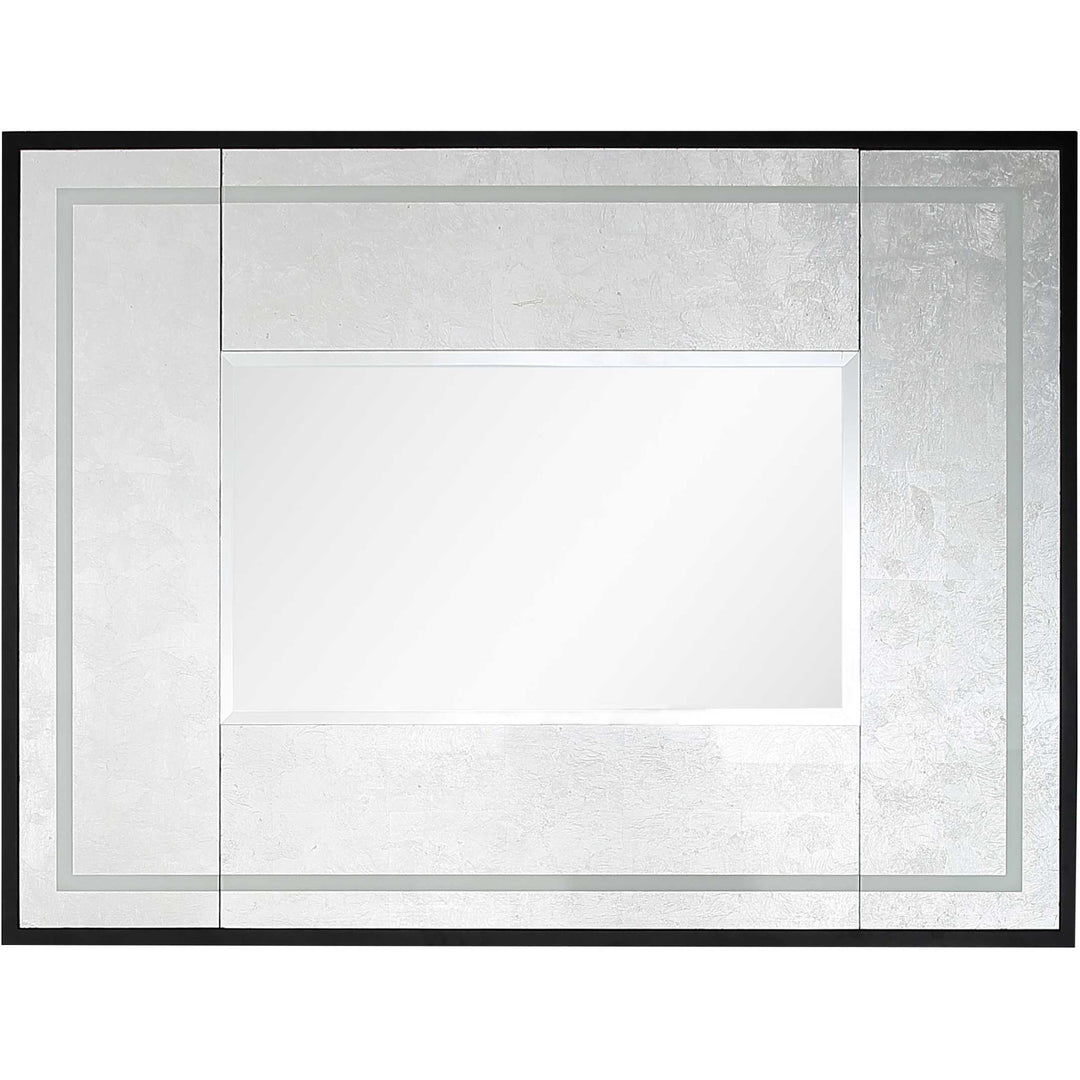 32" Silver Wood Framed Accent Mirror