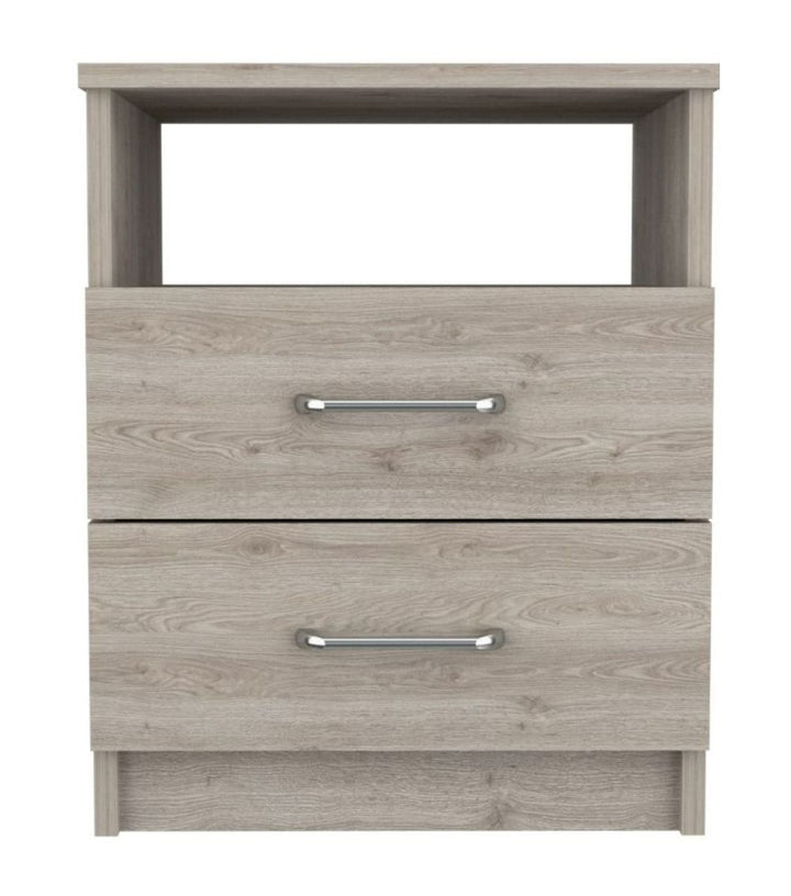 Modern and Stylish Light Grey Particle Bedroom Nightstand