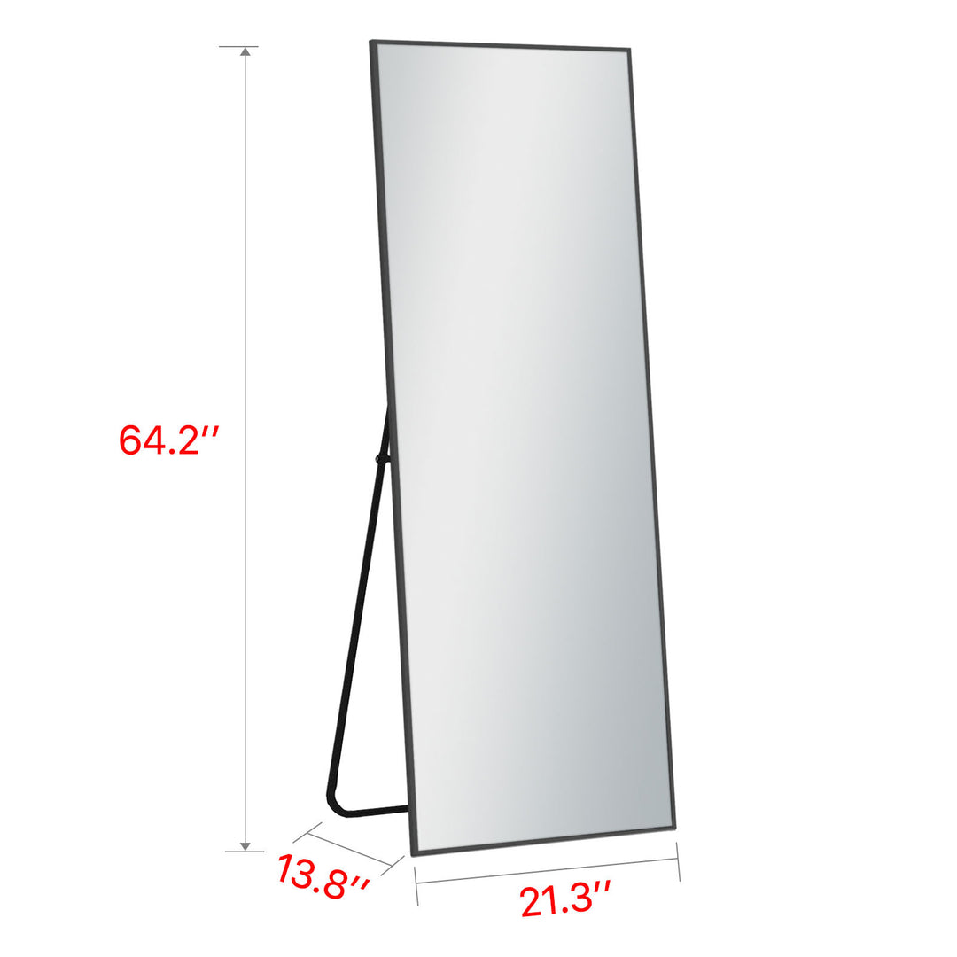 Freestanding Black Full-length Mirror