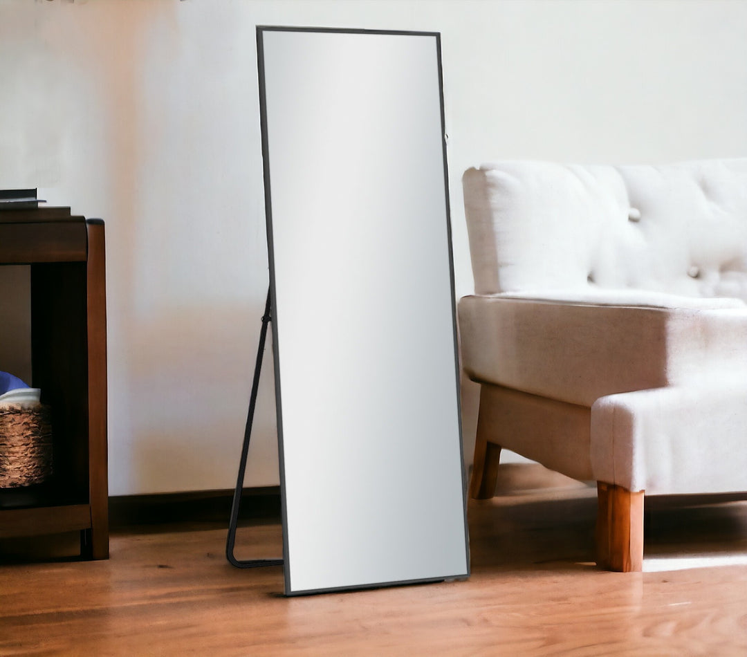 Freestanding Black Full-length Mirror