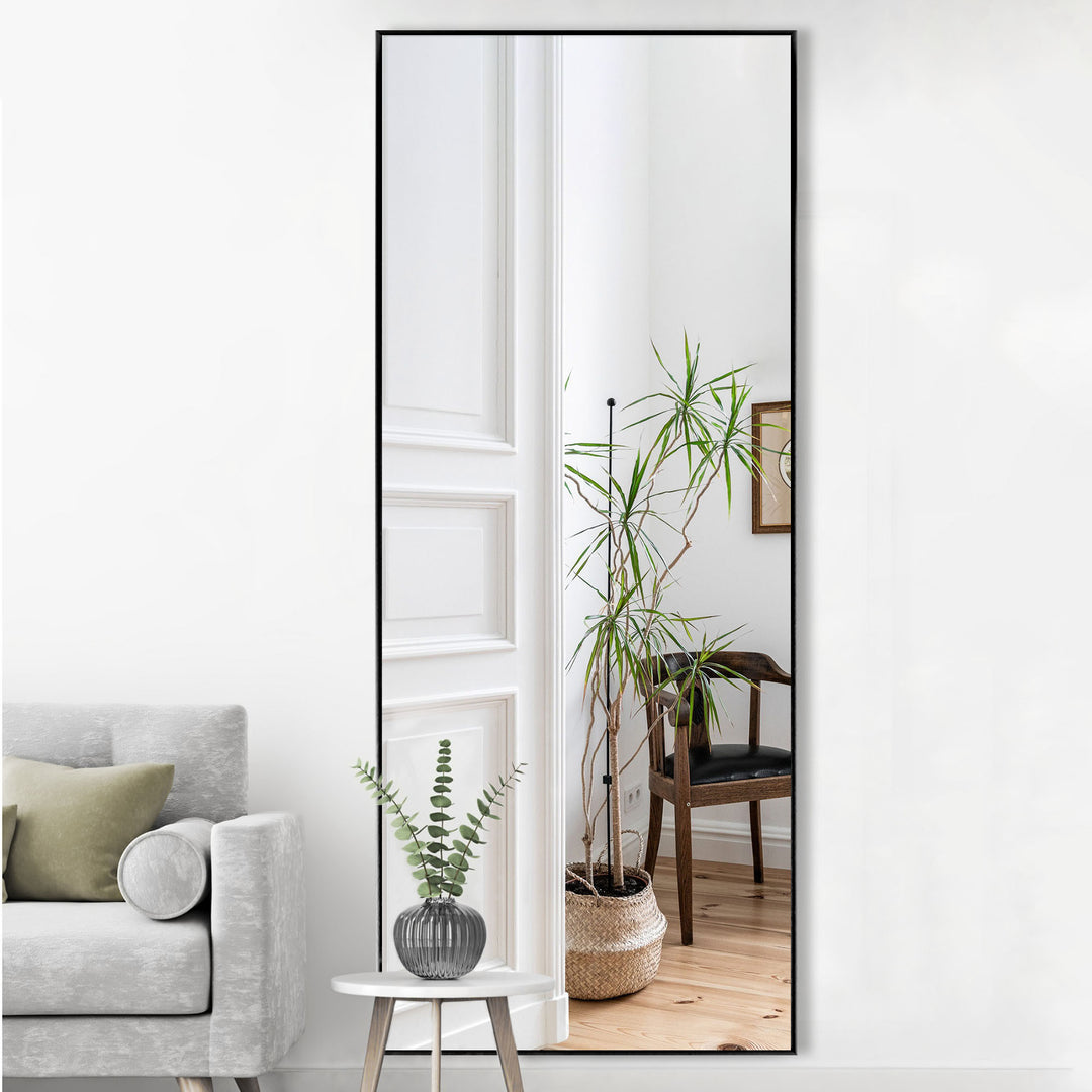 Jumbo Black Full Length Standing Mirror