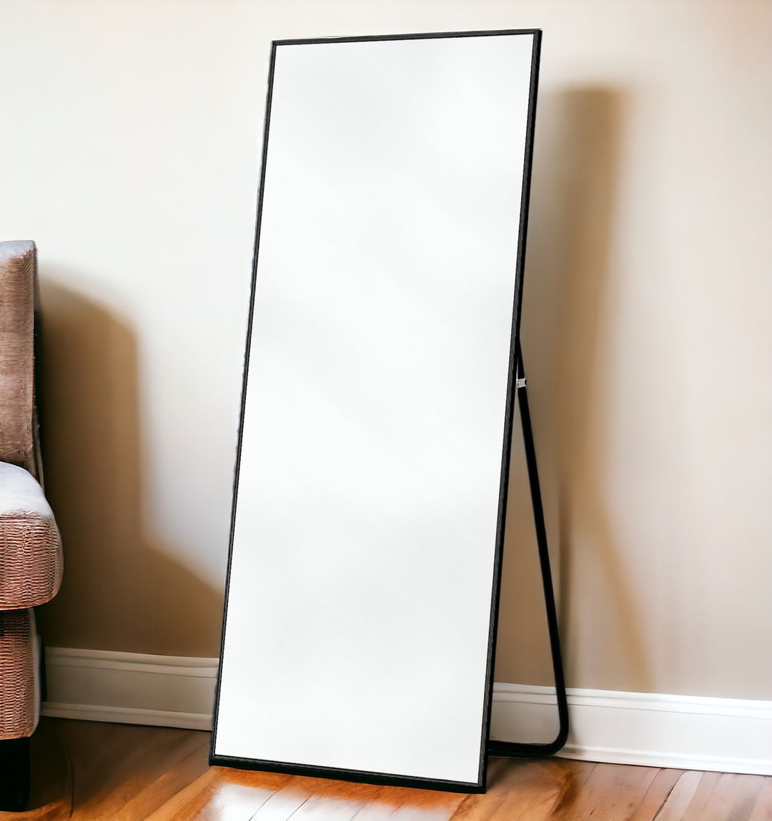 Jumbo Black Full Length Standing Mirror