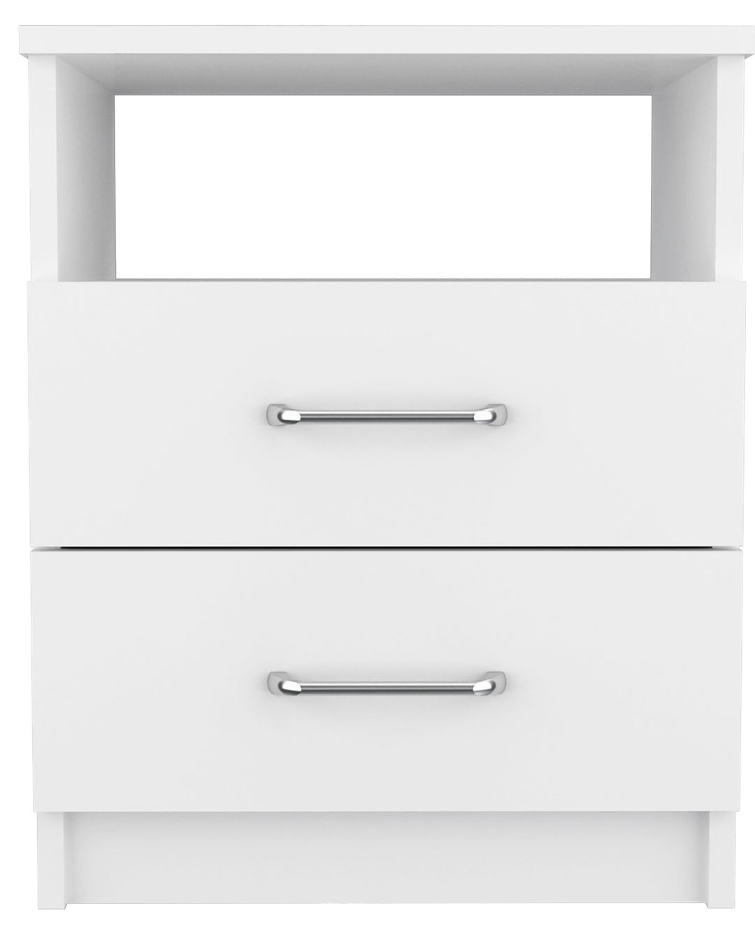 Modern and Stylish White Particle Bedroom Nightstand