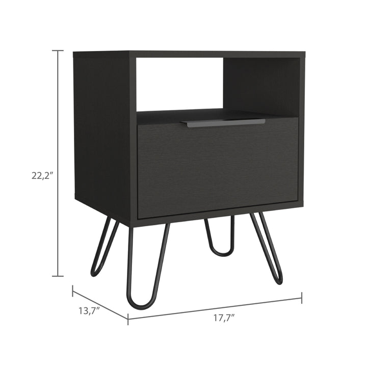 22" Black Wengue Nightstand