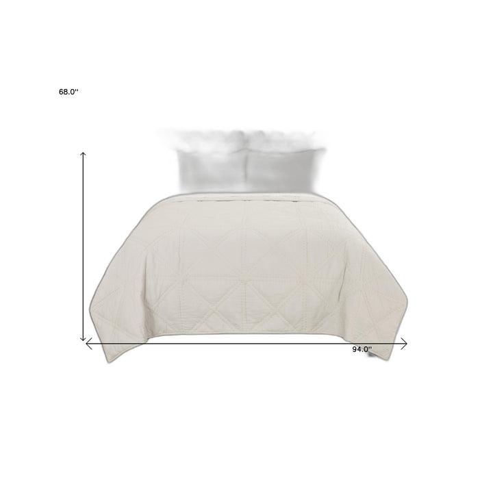 Natural Twin Extra Long 100% Cotton 300 Thread Count Machine Washable Down Alternative Comforter