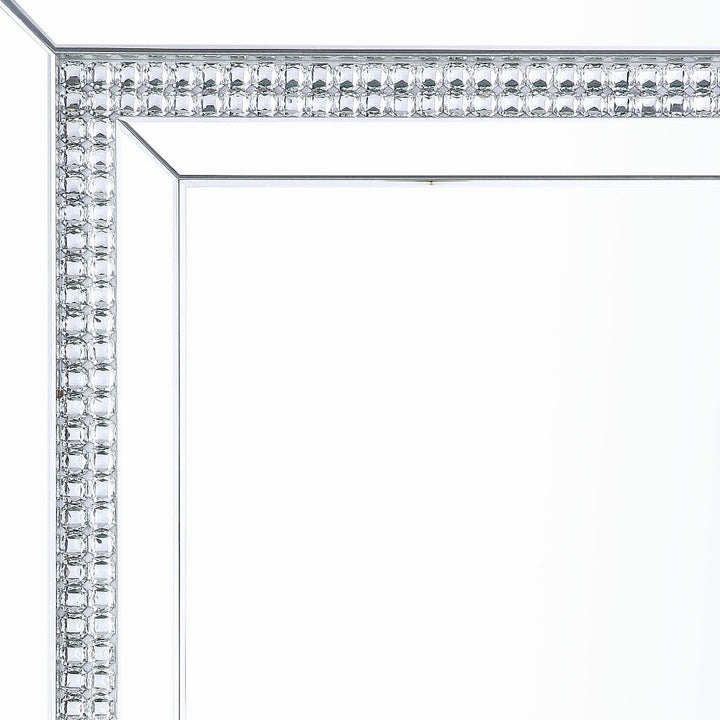 47" Faux Ice Cube Crystals Wall Mounted Accent Mirror