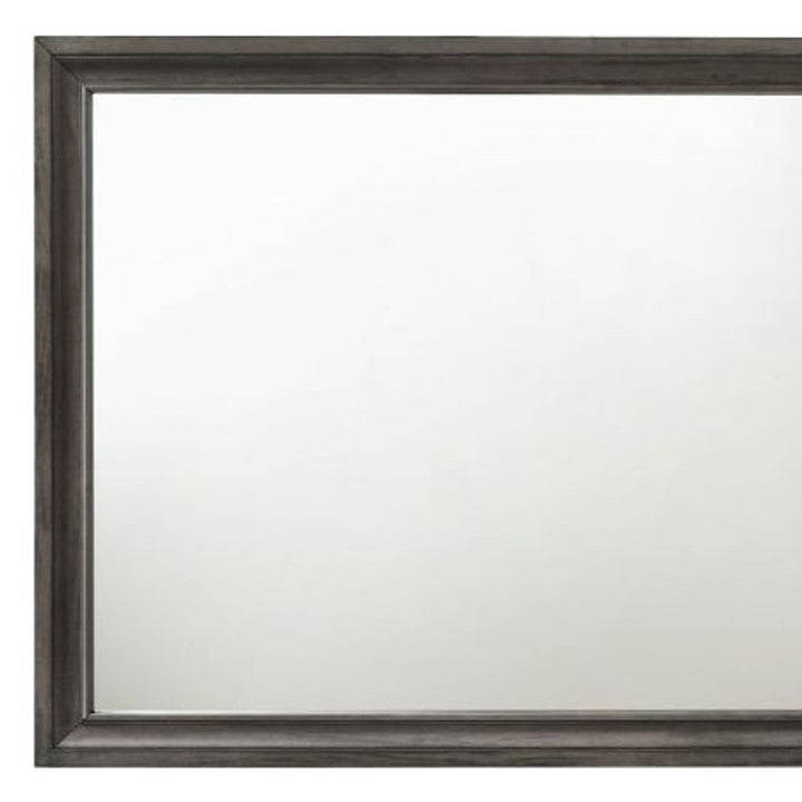 36" Gray Dresser Mirror