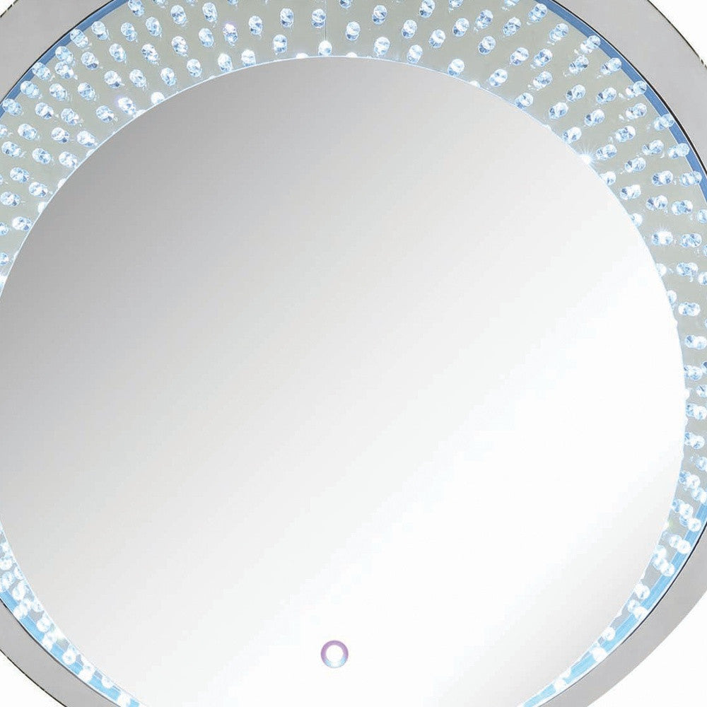 39" Lighted Round Accent Mirror