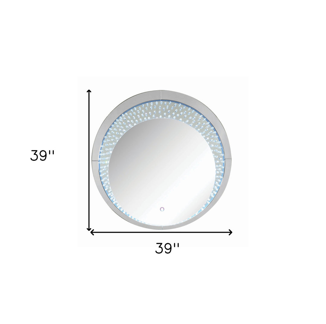 39" Lighted Round Accent Mirror