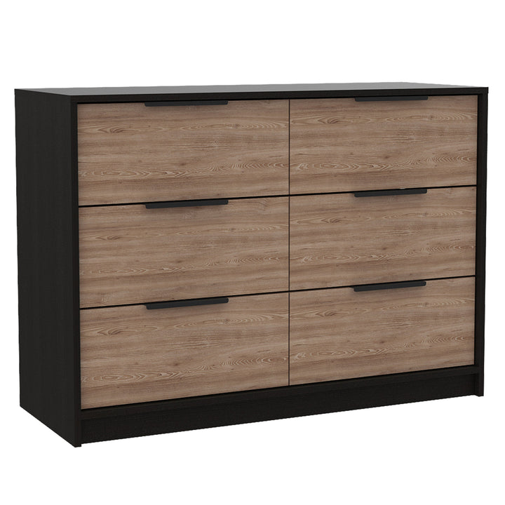 16" Black Four Drawer Standard Dresser