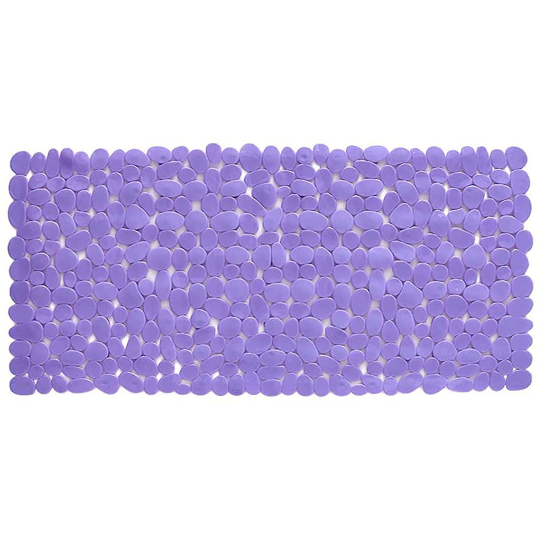 Purple 35" Pebble Shower Mat