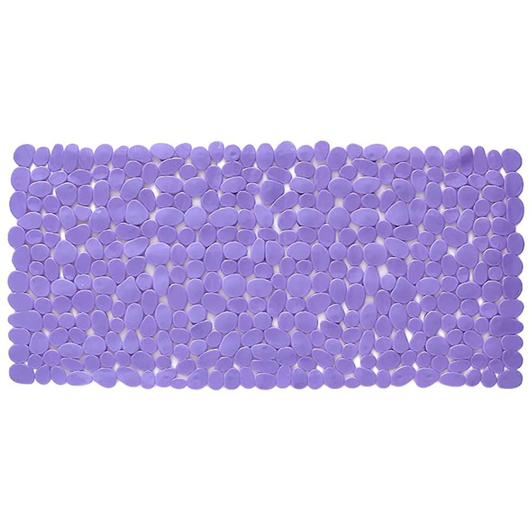 Purple 35" Pebble Shower Mat