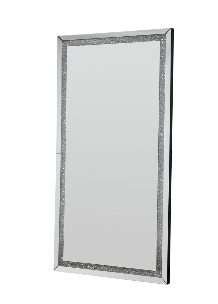 68" LED, Mirrored & Faux Diamonds Lighted Accent Mirror