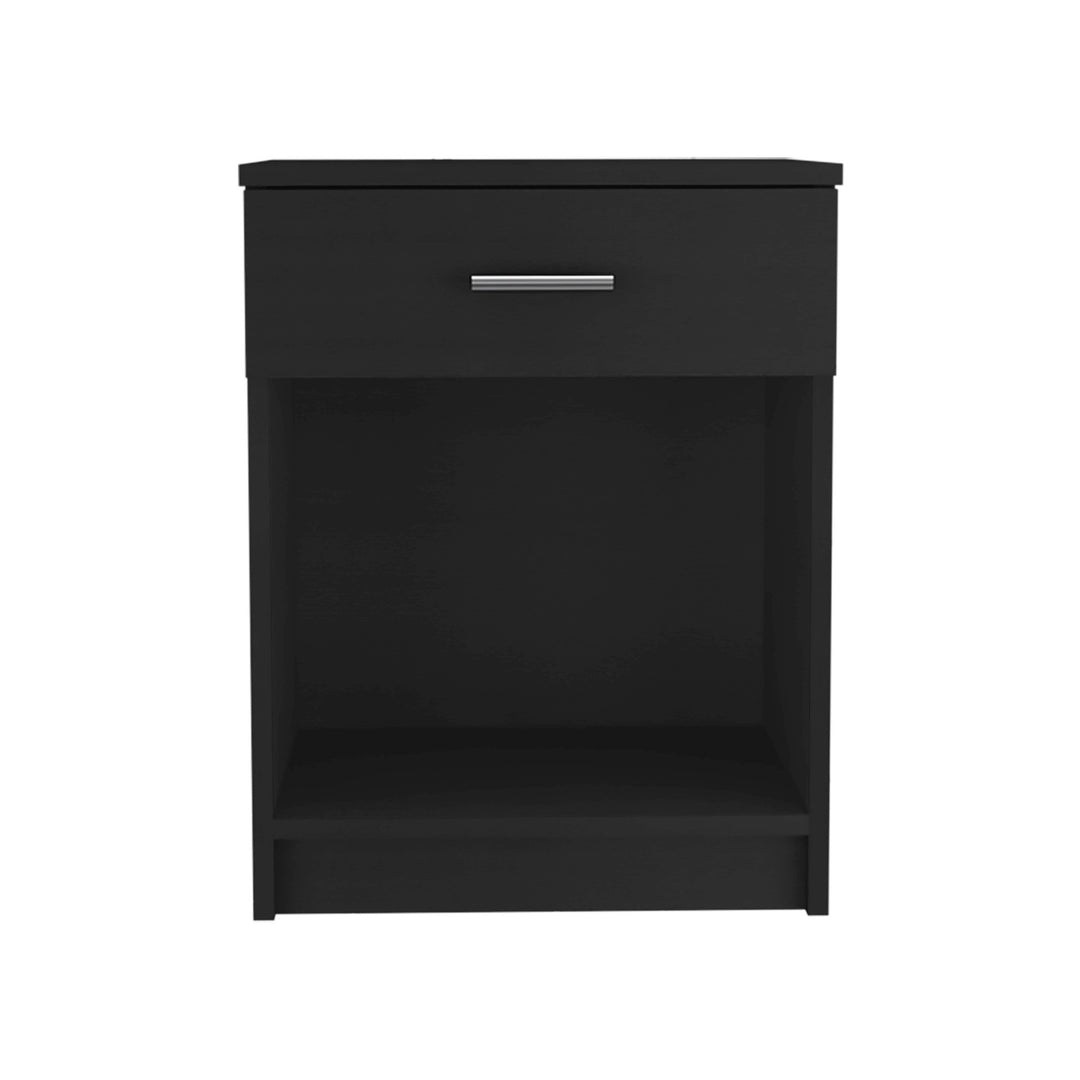 22" Black Wengue One Drawer Nightstand