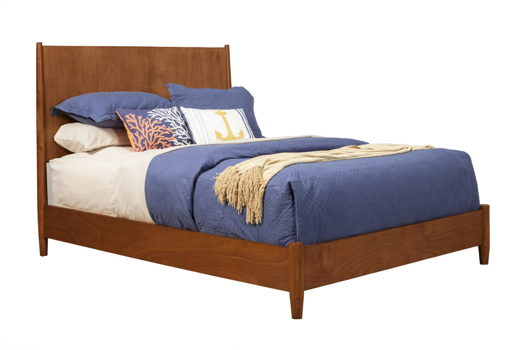 Brown Solid and Manufactured Wood California King Bed