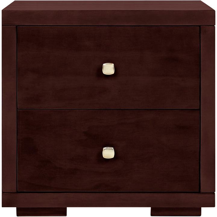 19" Espresso Two Drawer Nightstand