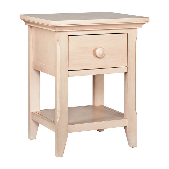 24" Sand One Drawer Nightstand