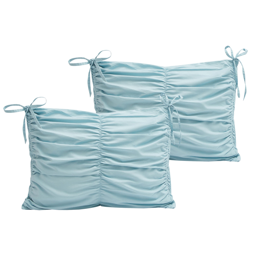 Blue King Polyester 180 Thread Count Washable Down Comforter Set