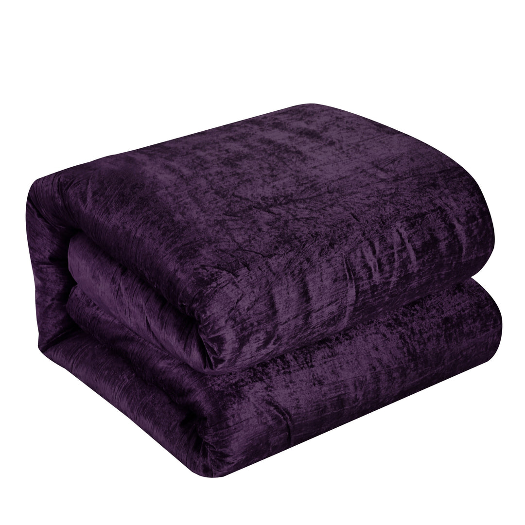 Purple Queen Polyester 180 Thread Count Washable Down Comforter Set