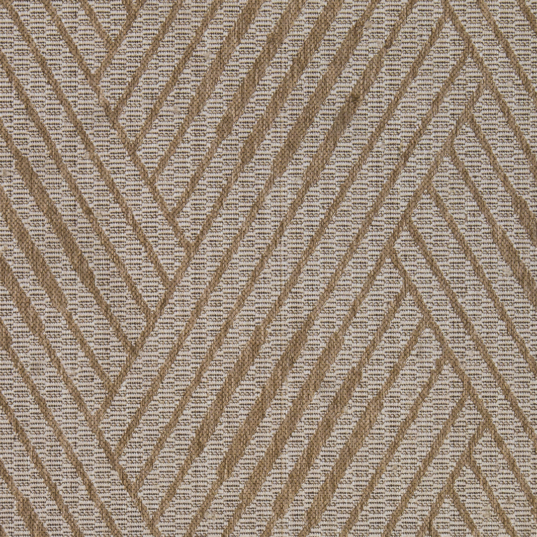 9' x 12' Beige Geometric Stain Resistant Indoor Outdoor Area Rug