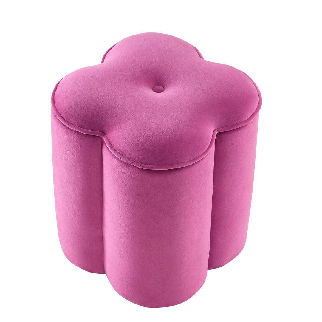 18" Fuchsia Velvet Specialty Storage