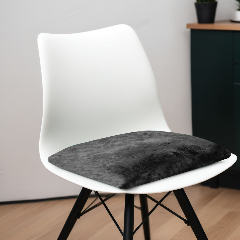 17" Charcoal Medical Sheepskin Chair Pad