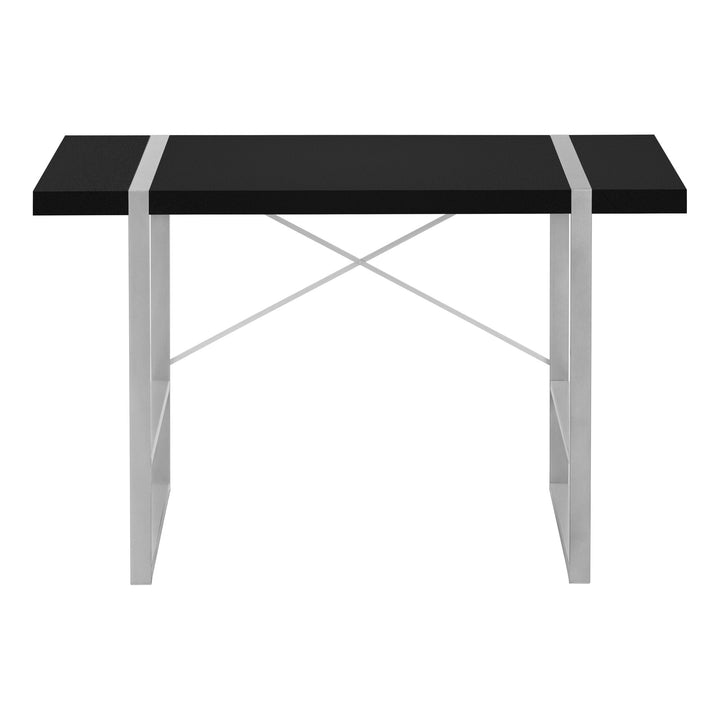 49" Black and Gray Computer Desk