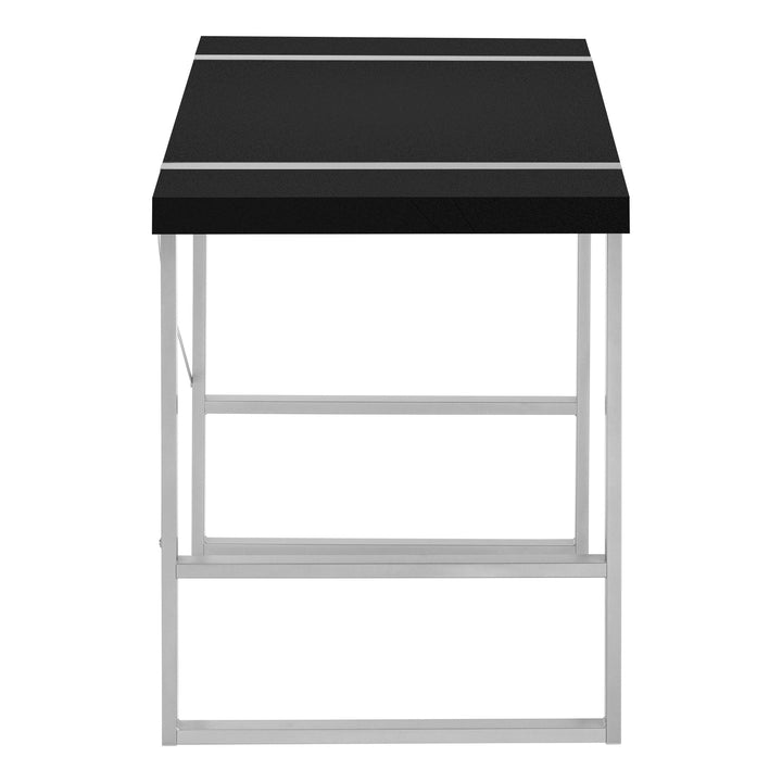 49" Black and Gray Computer Desk