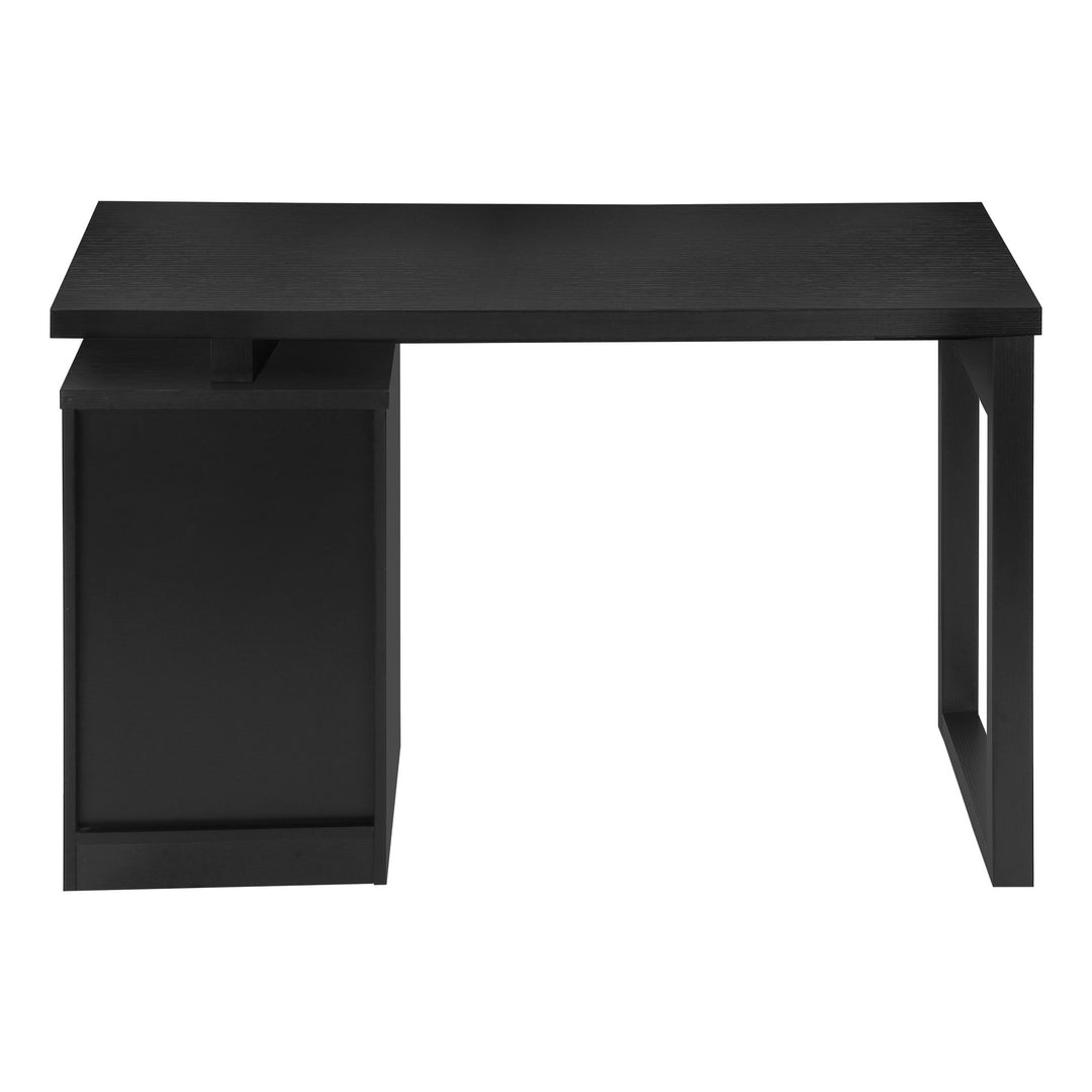 47" Black Computer Desk With Three Drawers