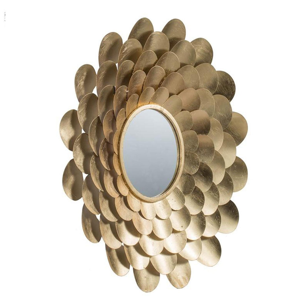 32" Gold Sunburst Framed Accent Mirror