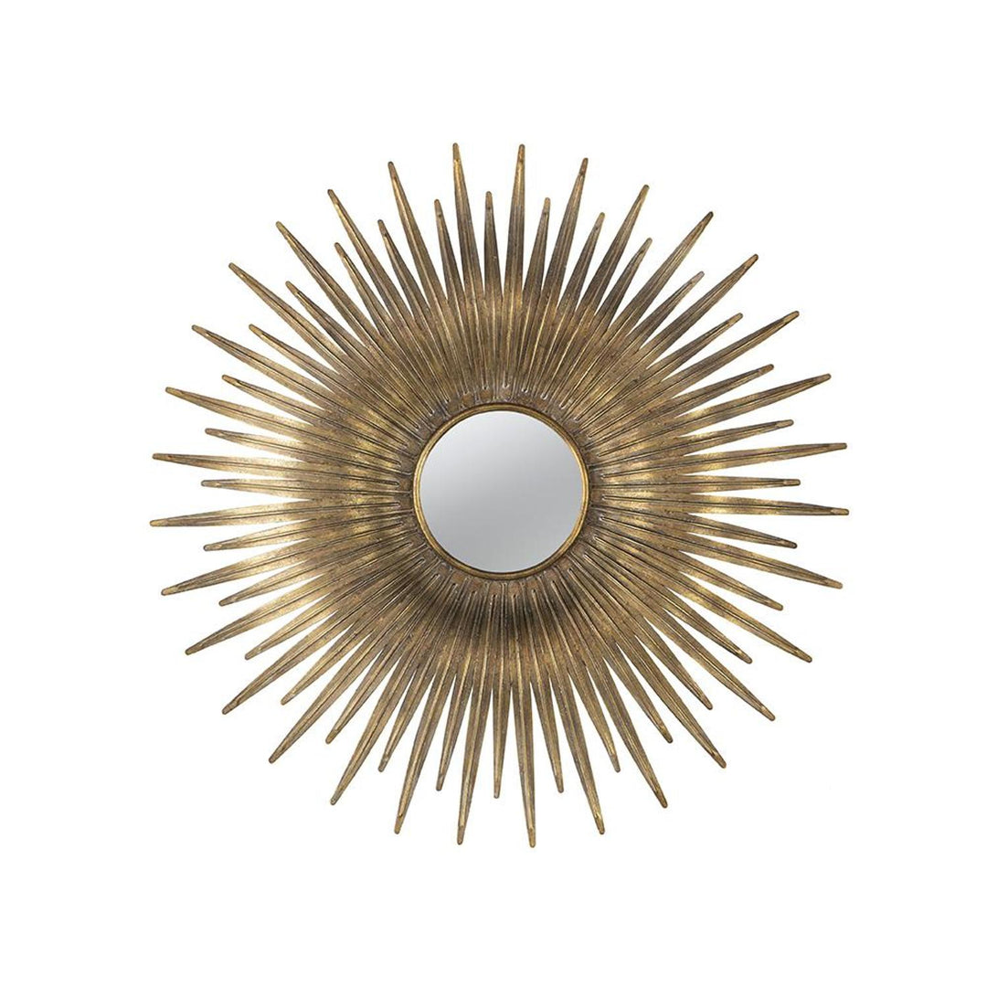 28" Gold Sunburst Framed Accent Mirror