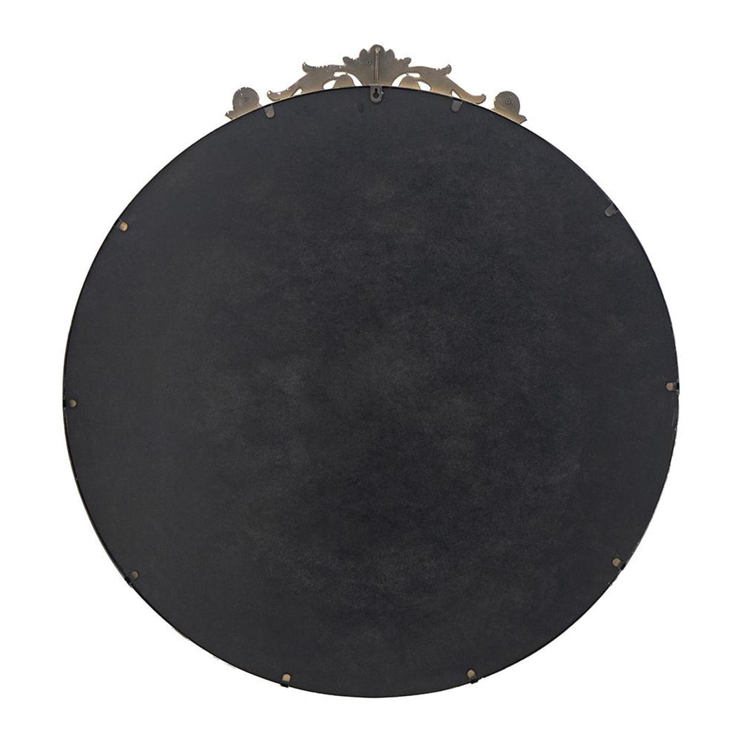 39" Gold Crowned Top Framed Accent Mirror